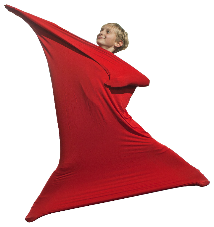 Еластично чувалче за тяло – за танци или терапия, размер L, червен Еластично чувалче за тяло – за танци или терапия, размер L, червен