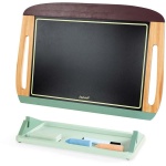 Преносима настолна комбинирана черно-бяла магнитна дъска - зелена