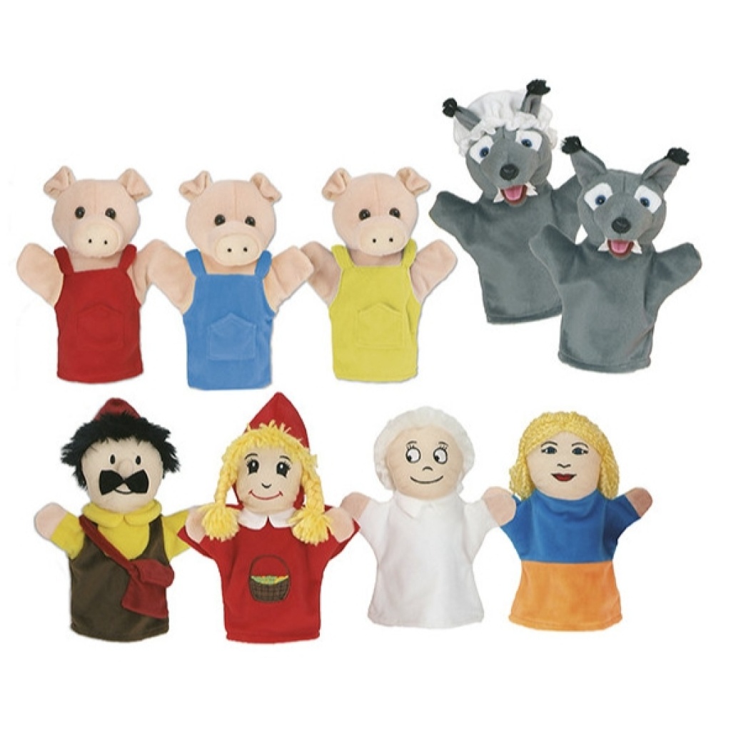 Червената шапчица и Трите прасенца - кукли за театър