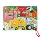 Дървена активна бизиборд дъска с резета и ключалки