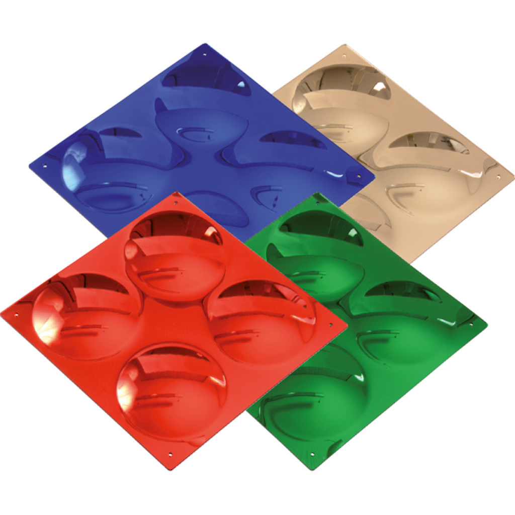 Цветни изпъкнали огледала – комплект от 4 броя