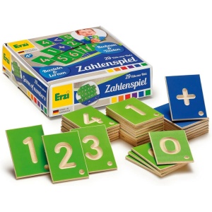 Комплект Математика – Дървени плочки с цифри и знаци за писане и смятане