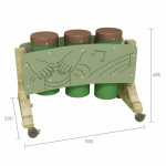 Конга барабани – мобилна станция за игра на открито
