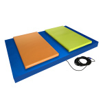 Виброакустична тапицирана платформа за терапия, музика и вибрации – подходяща за мултисензорни зони