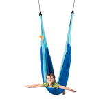 Хамак люлка KIGA голяма, синя, с подплатени ръбове и система MultiSpot