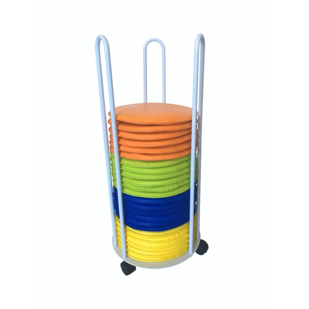 Комплект 24 възглавнички с количка за съхранение