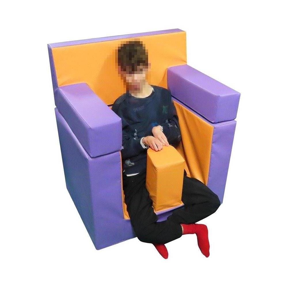 C Терапевтично кресло с разделител за крака и опора за главата